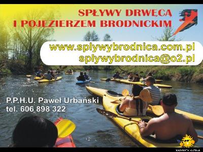 Brodnica » Spływy Drwęcą PPHU Paweł Urbański w Brodnicy - zdjęcie - 3